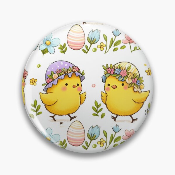 Item preview, Chick and egg flowers Pattern designed and sold by BeebooDesign.