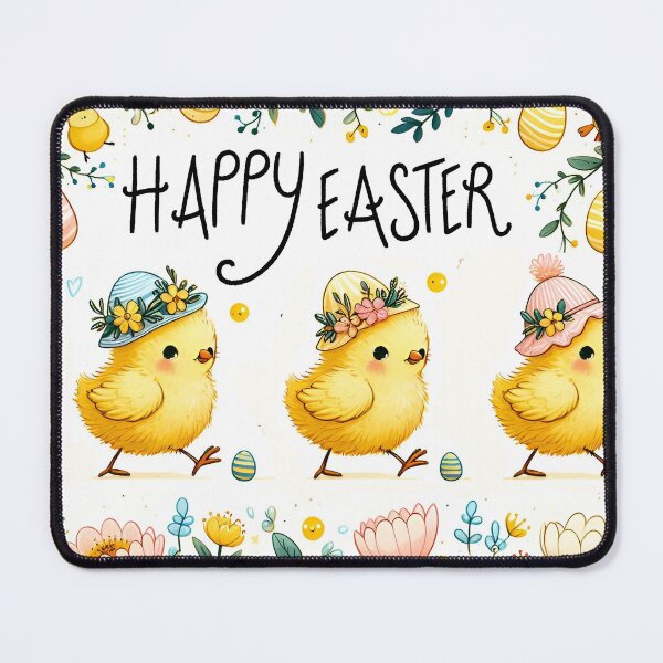 Item preview, Chick And Flowers Happy Easter Watercolor Pattern designed and sold by BeebooDesign.