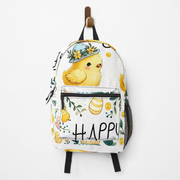 Item preview, Chick And Flowers Happy Easter Watercolor Pattern designed and sold by BeebooDesign.