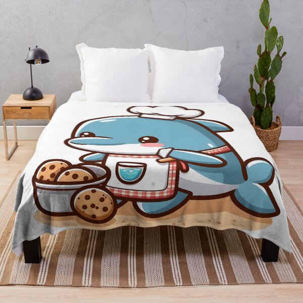 Item preview, Kawaii Dolphin With An Apron And A Chef'S Hat Baking Cookies designed and sold by CanvasCutie.