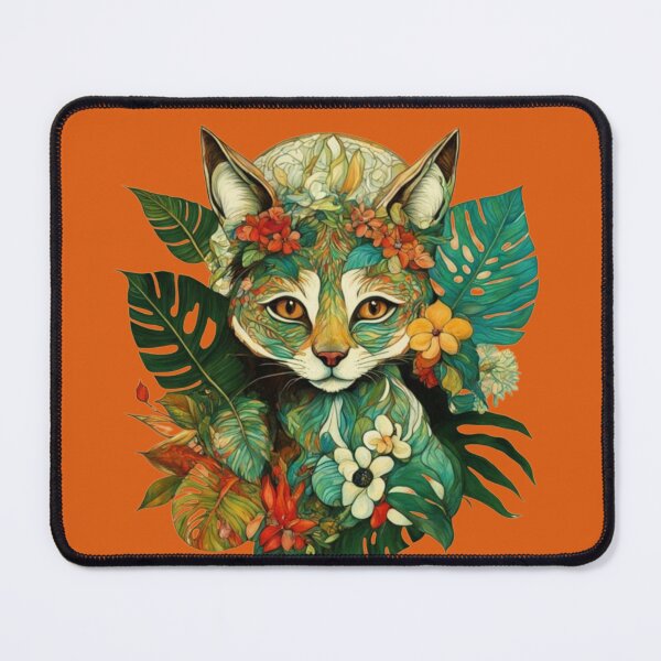 Item preview, A magnificent fennec among tropical leaves and flowers of fantastic beauty.  designed and sold by Natalia-Vlad.