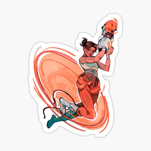 Item preview, Chell du saut de portail designed and sold by RedactedAlex.