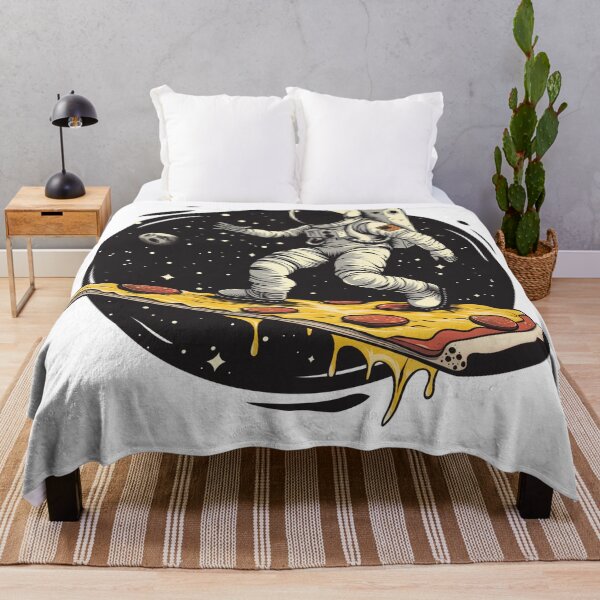 Item preview, Space astronaut surfing on a slice of Pizza designed and sold by Samanthi007.
