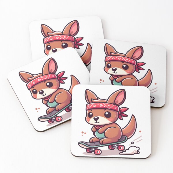 Item preview, Kawaii Kangaroo With Bandana designed and sold by CanvasCutie.