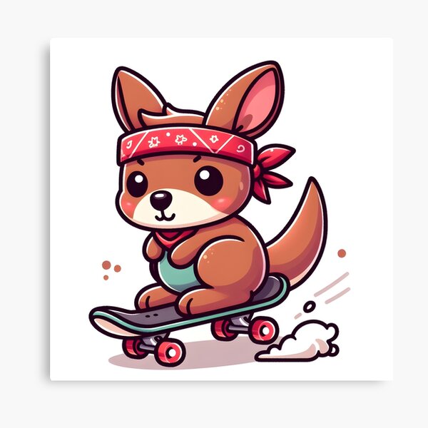 Item preview, Kawaii Kangaroo With Bandana designed and sold by CanvasCutie.