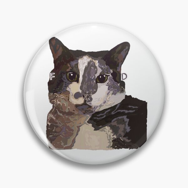 Item preview, Drawing of a hungry cat designed and sold by bewareofpossum.