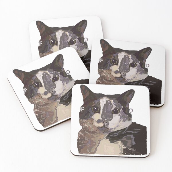 Item preview, Drawing of a hungry cat designed and sold by bewareofpossum.