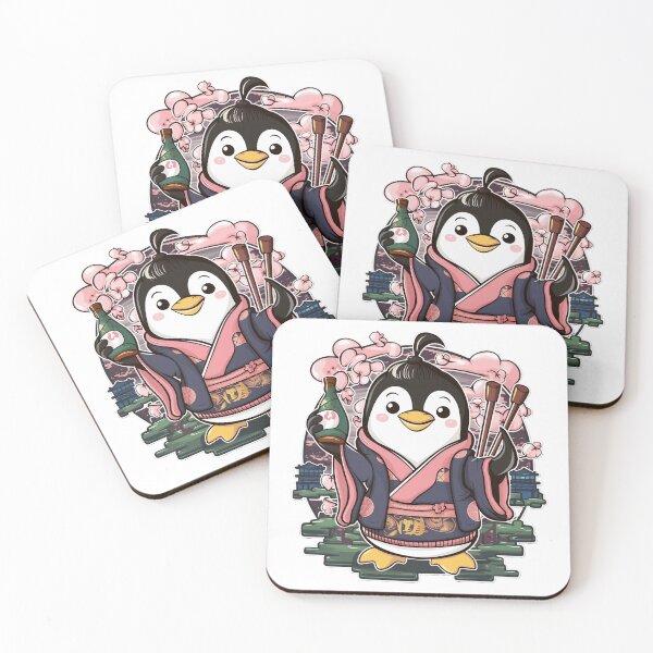 Item preview, Geisha Penguin Art designed and sold by Obsidian Ink by Wilshire.
