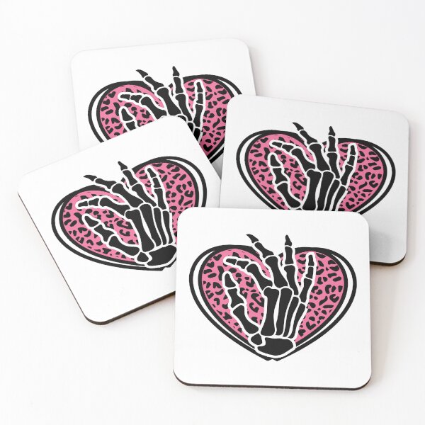 Item preview, Spooky & Sweet: Skeleton Hand Holding Heart designed and sold by ColorsOfCulture.
