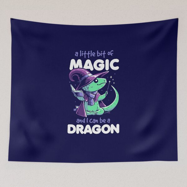 Item preview, With Magic I Can Be a Dragon - Cute Book Witch Gift designed and sold by koalateess.