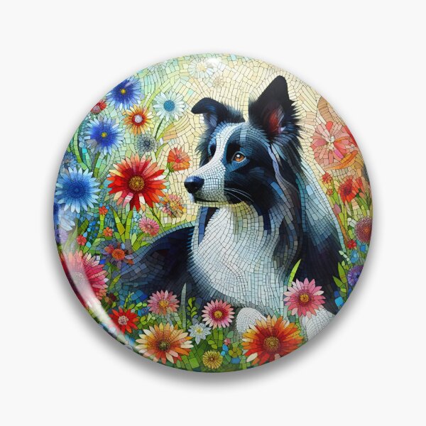 Item preview, Whimsical Border Collie Bliss II designed and sold by PawspectCreate.