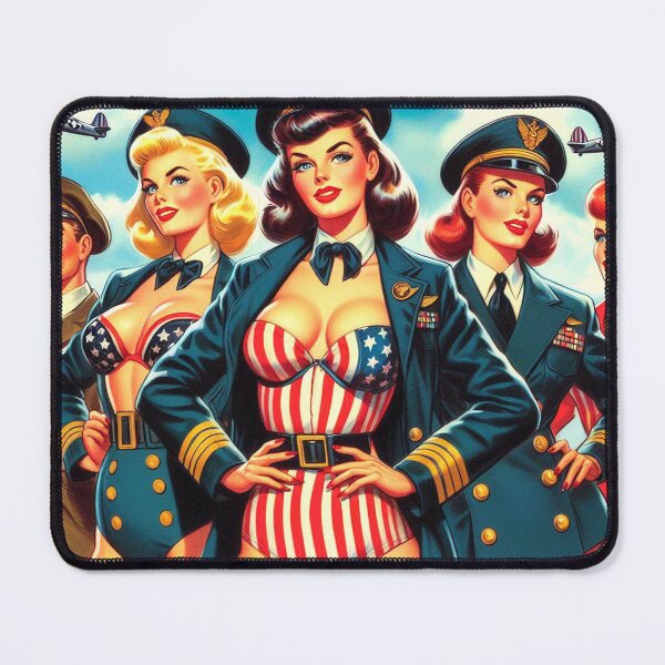 Item preview, Vintage Stewardess Pin-up designed and sold by PulpVintage.