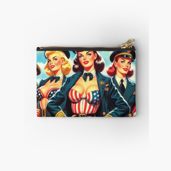 Artikelvorschau, Vintage Stewardess Pin-up entworfen und verkauft von PulpVintage.