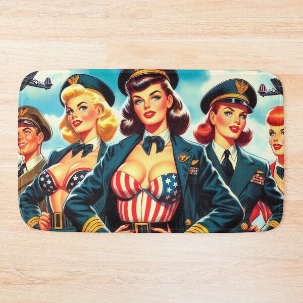 Item preview, Vintage Stewardess Pin-up designed and sold by PulpVintage.