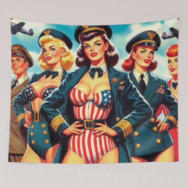 Item preview, Vintage Stewardess Pin-up designed and sold by PulpVintage.