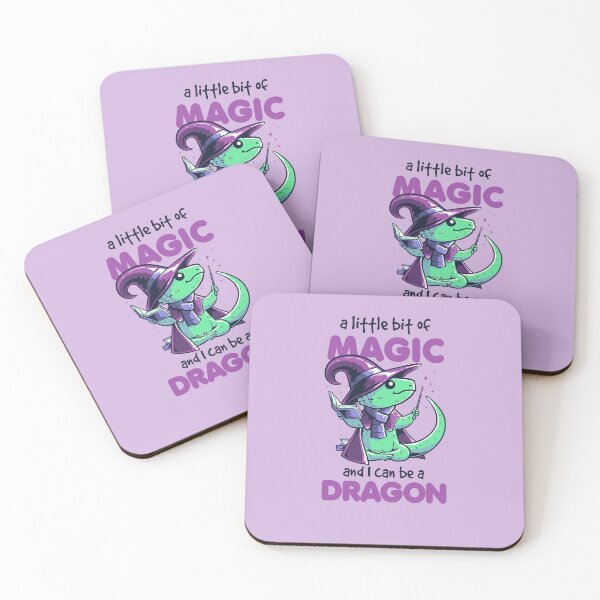Item preview, With Magic I Can Be a Dragon - Cute Book Witch Gift designed and sold by koalateess.
