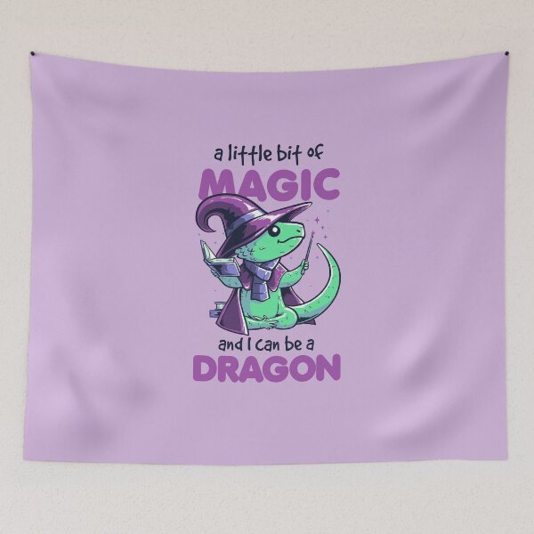 Item preview, With Magic I Can Be a Dragon - Cute Book Witch Gift designed and sold by koalateess.