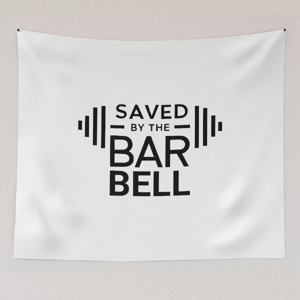 Item preview, Saved By The Barbell! Gym Bros Black designed and sold by PMCreative.