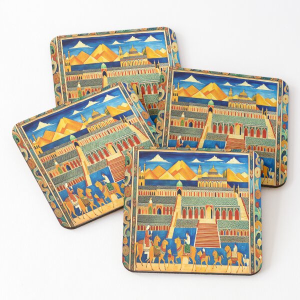 Item preview, Persian Art City Square designed and sold by ArtHistoryPrint.