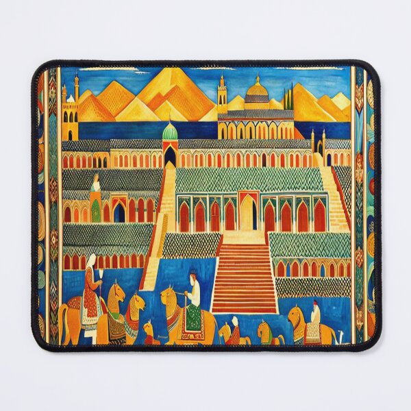 Item preview, Persian Art City Square designed and sold by ArtHistoryPrint.