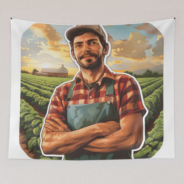 Item preview, Standing Strong: The Farmer's Legacy designed and sold by AI-Only Creations.