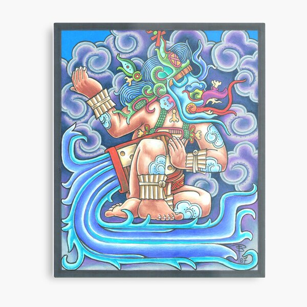 Rain God Metal Print