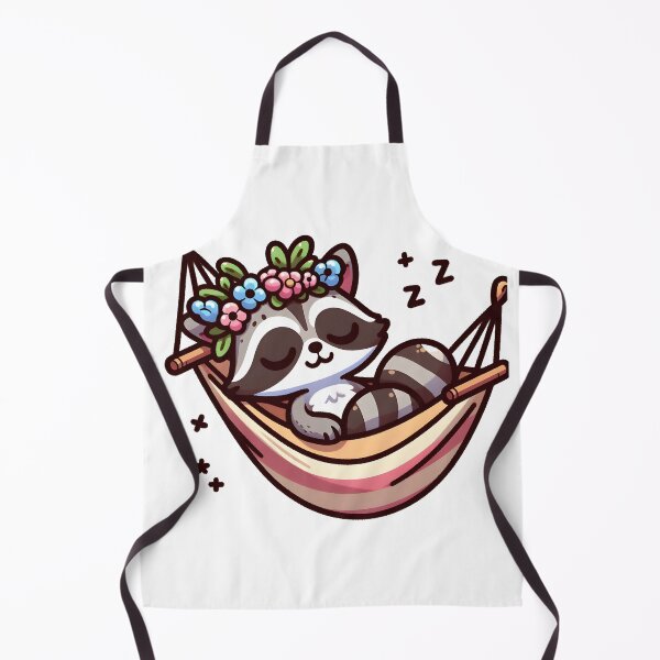 Item preview, Kawaii Raccoon With Flower Crown designed and sold by CanvasCutie.