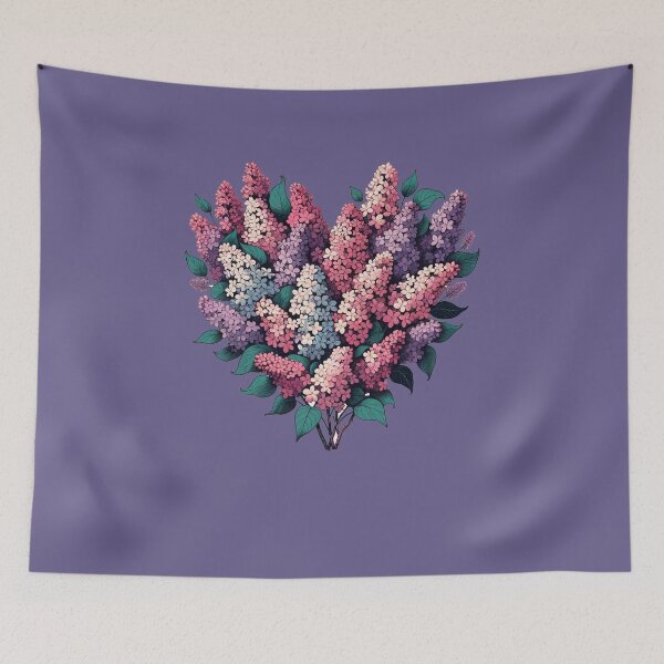 Aperçu de l'œuvre Buisson de lilas violet créée et vendue par FrictionMaxxing.