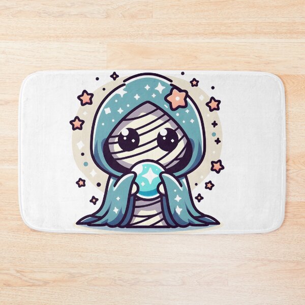Item preview, Kawaii Mystical Mummy With Cloak With Stars designed and sold by CanvasCutie.