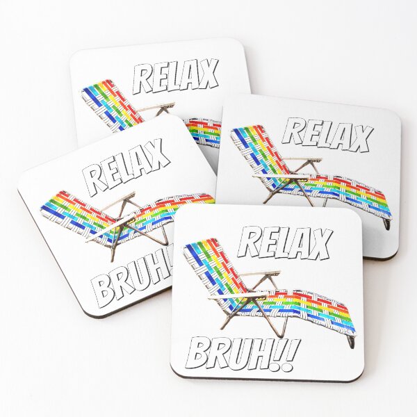 Item preview, Relax Bruh, Retro Lawn Chair, Vintage Metal Lawn Chair designed and sold by BubbaCommerce.
