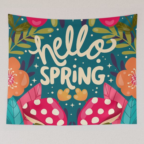 Item preview, Hello Spring Hand Lettering  designed and sold by BlueLela.