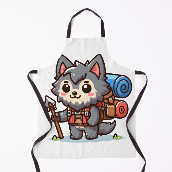 Item preview, Kawaii Lovable Werewolf With Backpack designed and sold by CanvasCutie.