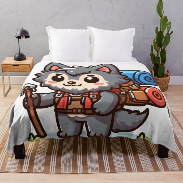 Artikelvorschau, Kawaii liebenswerter Werwolf mit Rucksack entworfen und verkauft von CanvasCutie.
