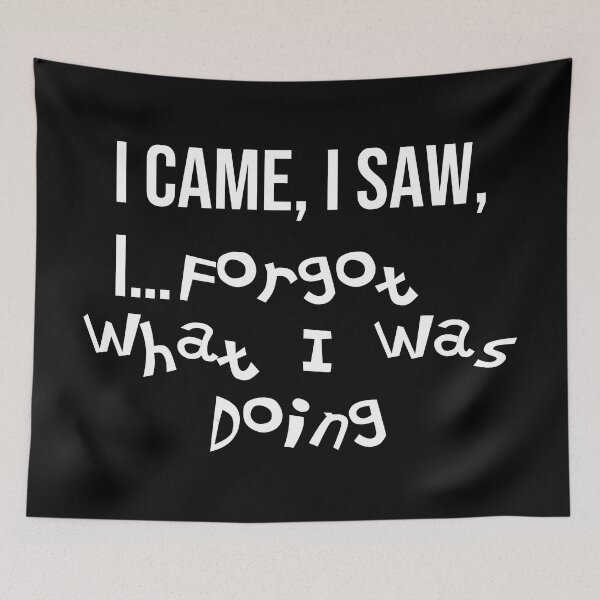 Item preview, Funny ADHD Memory Humor quote - I Came, I Saw, I... Forgot What I Was Doing designed and sold by Unitepeople.