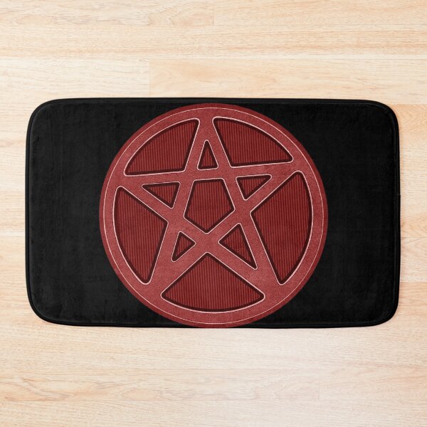 Item preview, Red Gothic Stone Pentagrams designed and sold by stickypixie.
