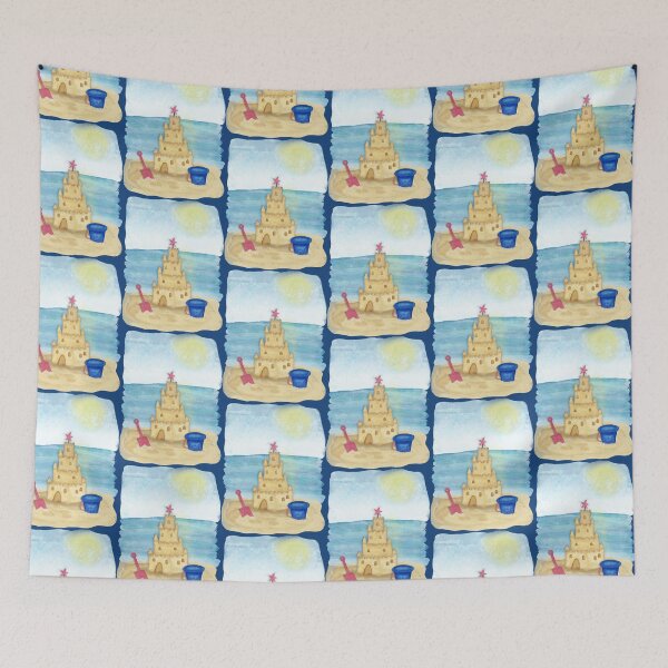 Item preview, Seaside Sand Citadel designed and sold by AdriaCaps Art & Design.