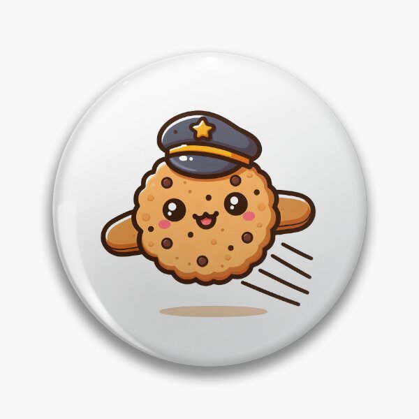Item preview, Kawaii Cookie With Pilot Hat designed and sold by CanvasCutie.