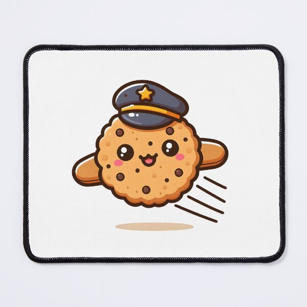 Item preview, Kawaii Cookie With Pilot Hat designed and sold by CanvasCutie.