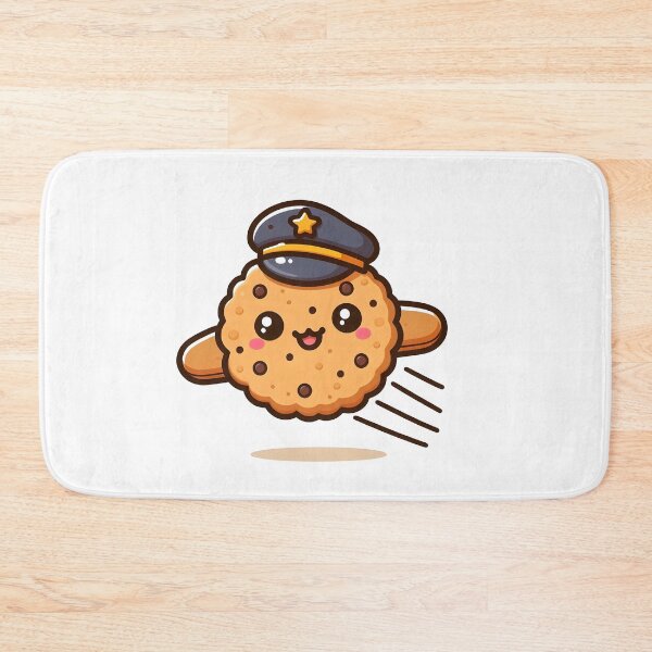 Item preview, Kawaii Cookie With Pilot Hat designed and sold by CanvasCutie.