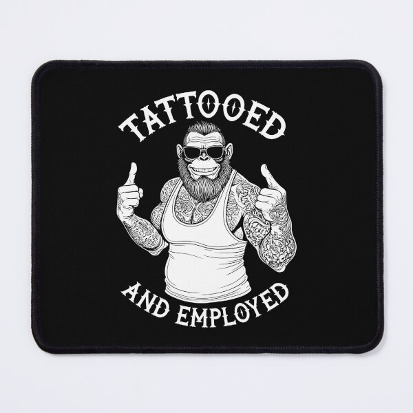 Item preview, Tattooed and Employed Funny Inked Bigfoot Sasquatch Tattoo designed and sold by GrandeDuc.