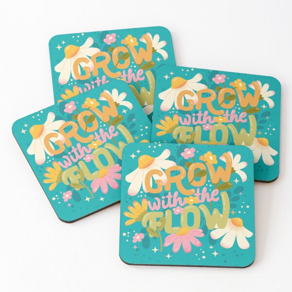 Item preview, Grow With The Flow - hand lettering designed and sold by BlueLela.