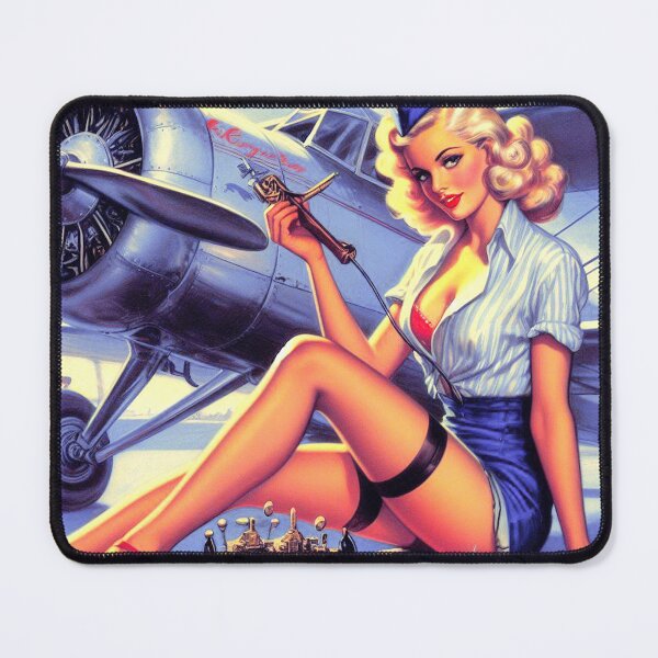 Item preview, Retro Airplane Pin-up designed and sold by PulpVintage.