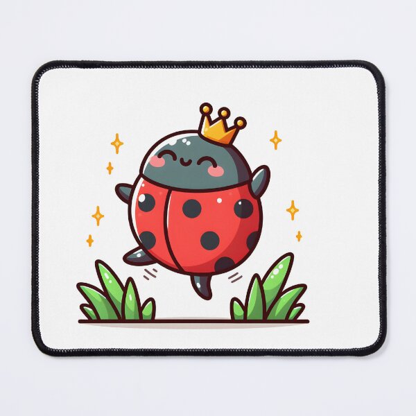 Item preview, Kawaii Ladybug: With A Tiny Crown On Its Head designed and sold by CanvasCutie.
