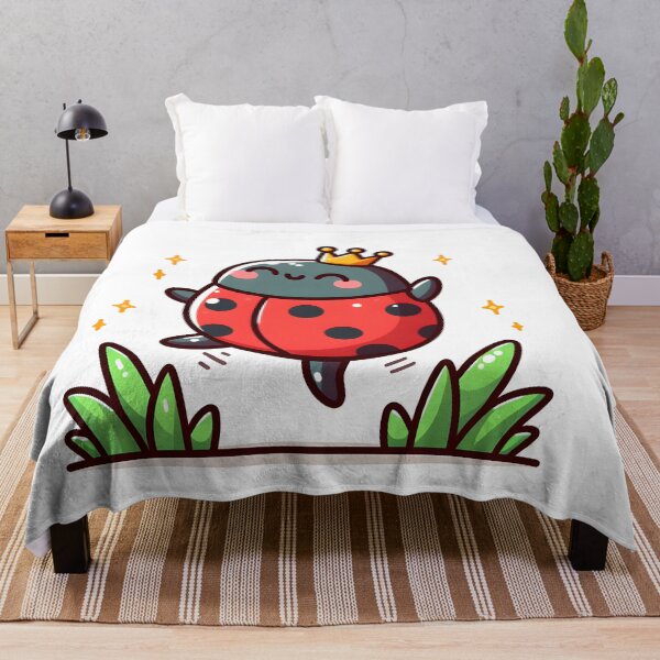Item preview, Kawaii Ladybug: With A Tiny Crown On Its Head designed and sold by CanvasCutie.