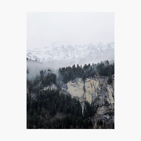 Item preview, Foggy mountains in Switzerland designed and sold by Ben Hardin.