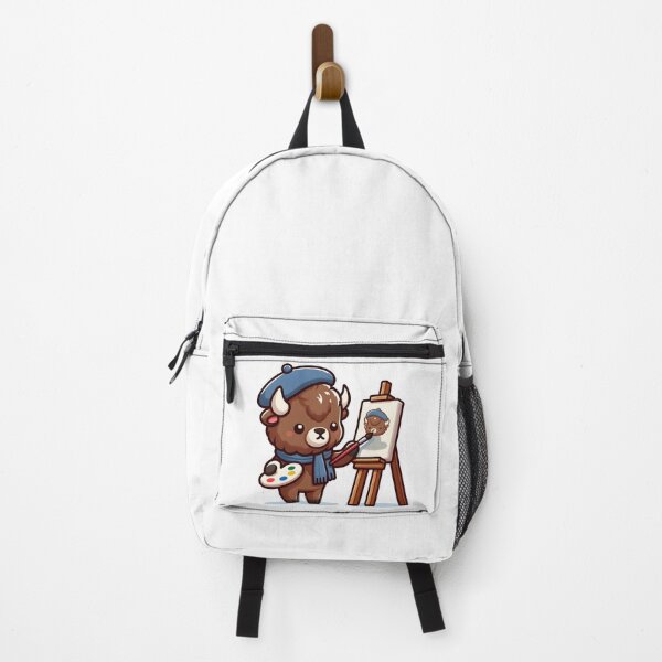 Item preview, Kawaii Bison With Artist Beret designed and sold by CanvasCutie.