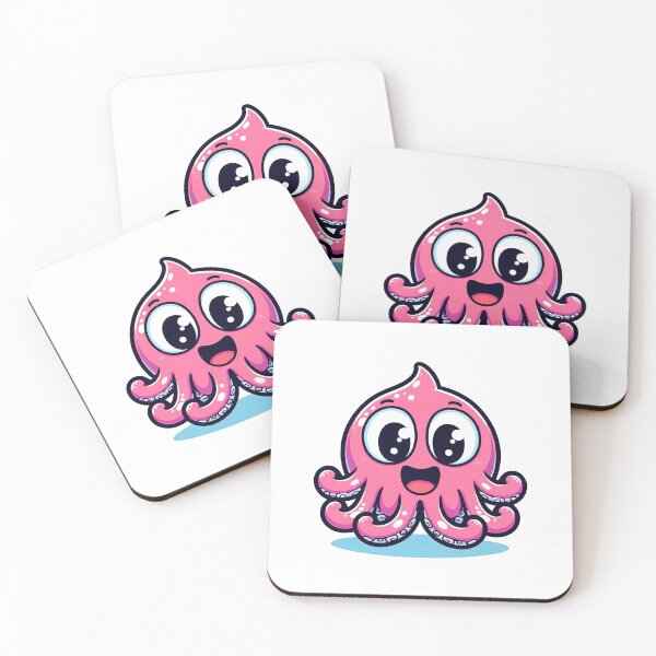 Item preview, Pink funny octopus designed and sold by Lukasz Kobylka.