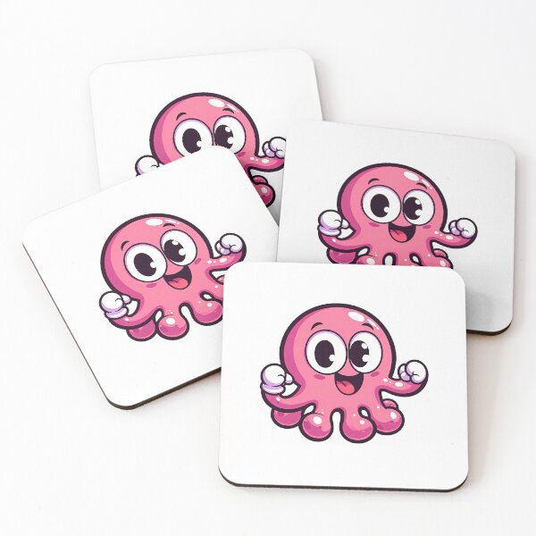 Item preview, Pink funny octopus designed and sold by Lukasz Kobylka.