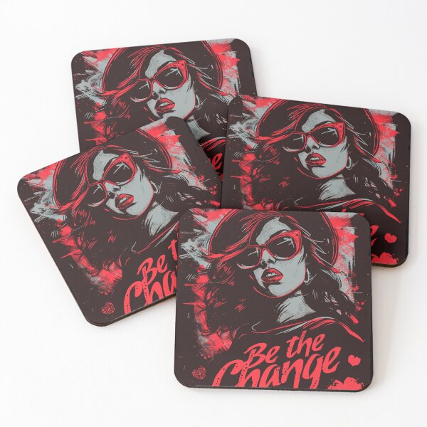 Item preview, Retro Grunge Punk Be The Change designed and sold by 89BLACK.
