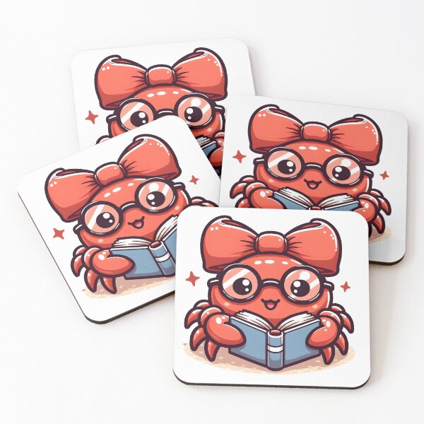 Item preview, Kawaii Crab: Glasses And A Bowtie designed and sold by CanvasCutie.